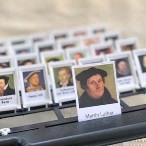 Protestant Reformation Guess Game Printable Insert Cards