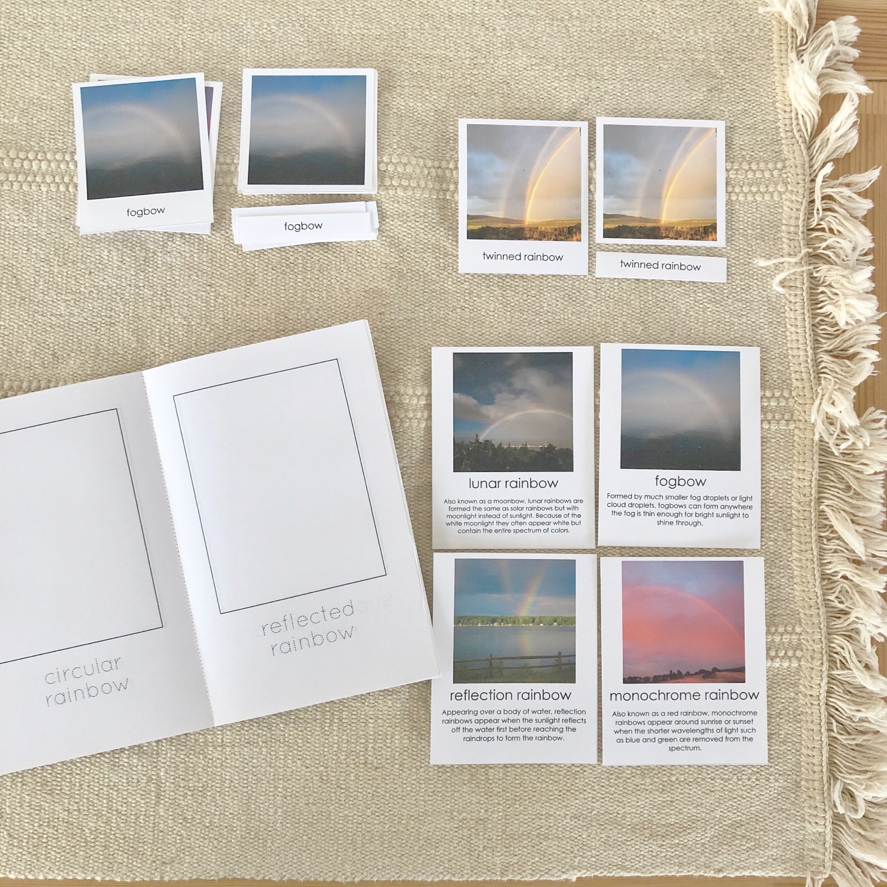 Types of Rainbows Printable Pack - Etsy