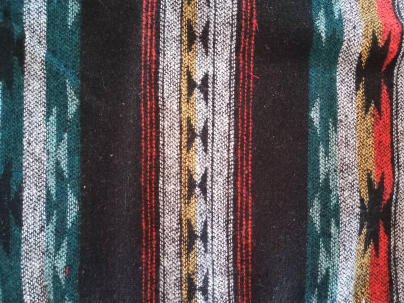 Southwestern Boho Toddler Girls Reversible Western Vest Multi Colored Stripe Sleeveless Kimono Festival Style Sunset Aztec Pattern