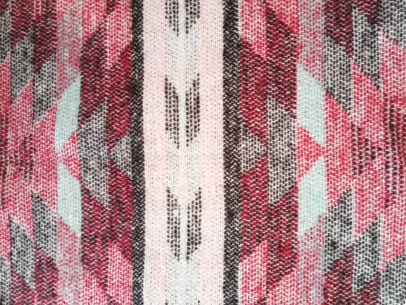 Southwestern Toddler Girls Reversible Western Vest Festival Style Waterfall Vest Dusty Rose Aztec Print