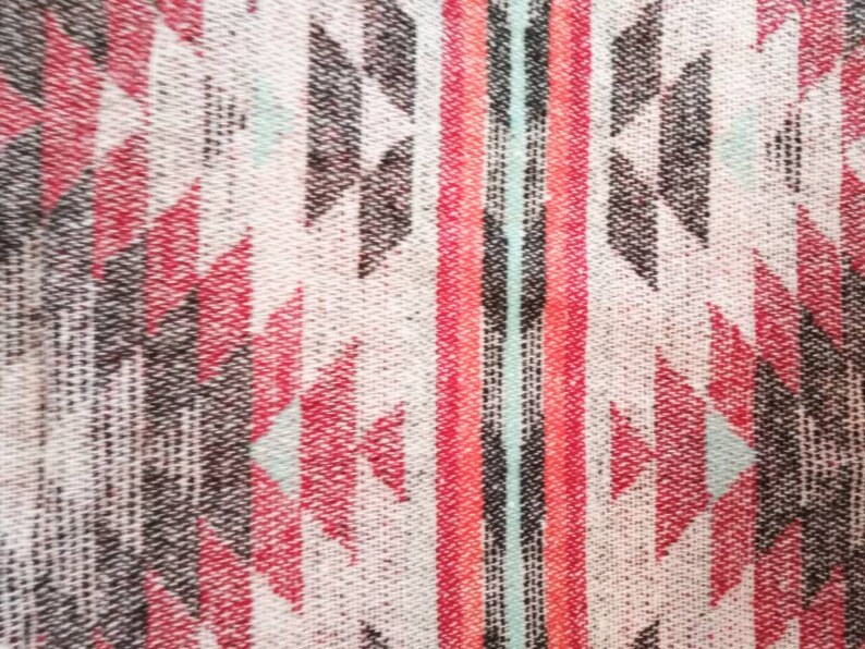 Southwestern Toddler Girls Reversible Western Vest Festival Style Waterfall Vest Dusty Rose Aztec Print