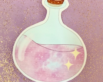 Naklejki na butelki z miksturami - naklejki na mikstury - naklejki na butelki - naklejki czarownic - naklejki kawaii - 6,5 x 8 cm - naklejki winylowe