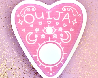 Pegatinas de planchette de tablero ouija - pegatinas de tablero ouija - pegatinas de planchette - pegatinas de brujas - pegatinas kawaii - pegatinas de vinilo - 8x7cm