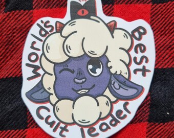 Cult of the lamb inspired sticker - COTL sticker - cult of the lamb - COTL - video game badge