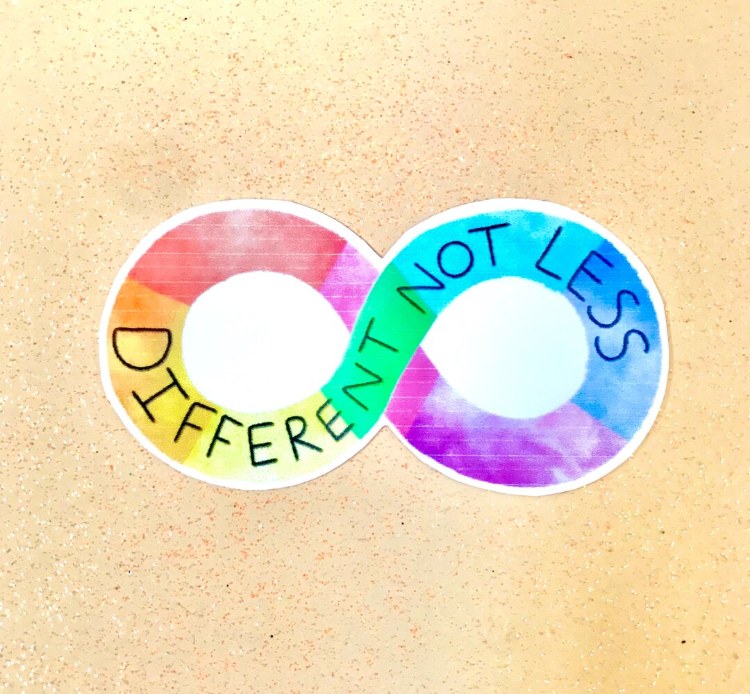 Different Not Less Neurodiversity Stickers - Neurodiversity Stickers ...