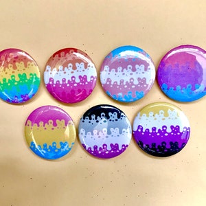 Pins double drapeaux lgbtqia+ gay et transexuel chez Freaky Pink shop