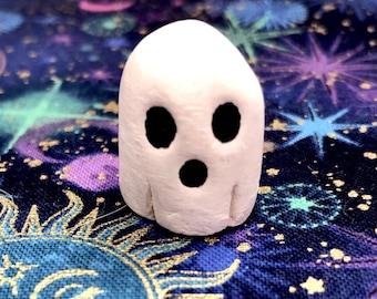 Ghostie - clay ghost figure - ghost figurine - ghost sculpture