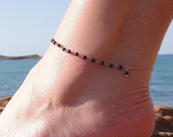 ORSA JEWELS 14K Oro Aliano Rombo Catena Cavigliera Per Le Donne Ragazze Moda Estate Spiaggia Piede Bracciale Cavigliere Gioielli Regalo SA44 - Foto 4