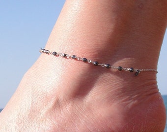 Cavigliera Estiva per Ragazze da Donna Verlike Gioielli con Cinturino A Catena con Cinturino alla Caviglia con Nappa E Strass Vintage