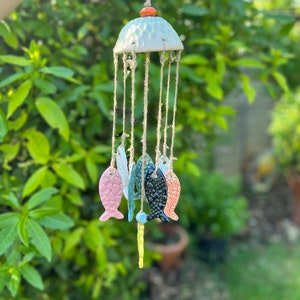 Handmade Ceramic Fish Wind Chime -  Canada