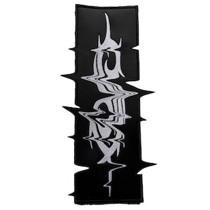 May include: Black embroidered patch with a white, distorted, stylized logo that reads "L.S.D."