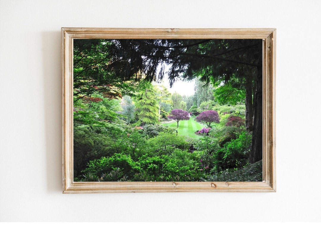 Butchart Gardens Landscape Photography Wall Art Print Garden Etsy