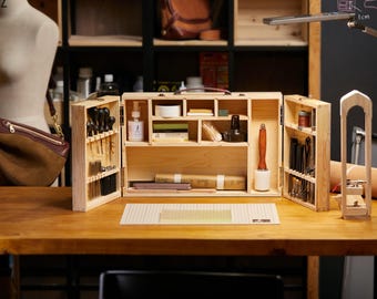 レザークラフトツールキット：DIYレザーワーク＆ソーイングセット