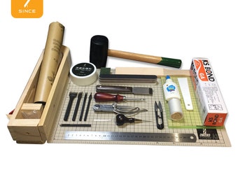 Leather Craft DIY Tool Kit: 22-Piece Sewing & Binding Set