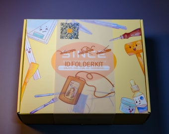 Handmade DIY Leather Kit: ID Folder, Storage Tray, Pen Case