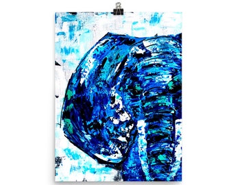 Elephant Painting Print | Color Print | Wall Decor