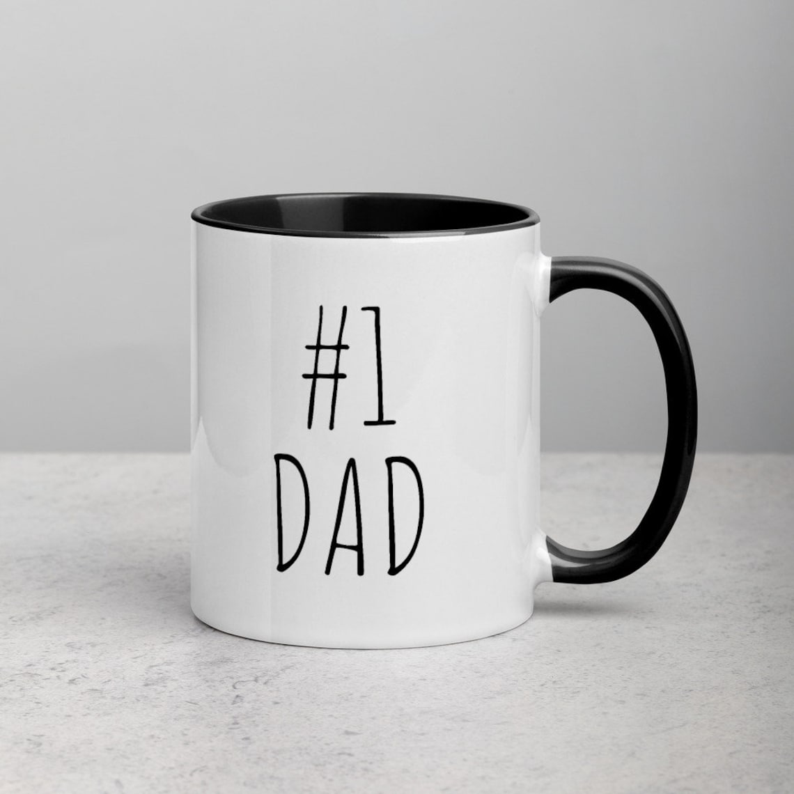 Number 1 Dad Mug 1 Dad Classic Dad Mug Father's Day Gift - Etsy