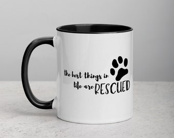 Rescue Paw Print Mug | Rescue Animals | Pet Lovers Gift