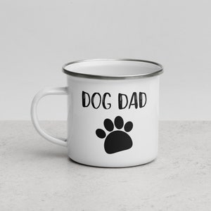 Dog Dad | Camper Enamel Mug | Dog Lovers Gift