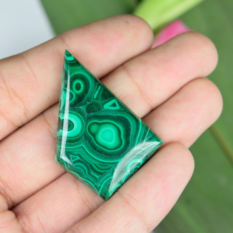 Excellent Quality Natural Malachite Cabochon Fancy Kite Shape Gemstone Malachite Cabochon Highly Polished Genuine Gemstone Loose Stone