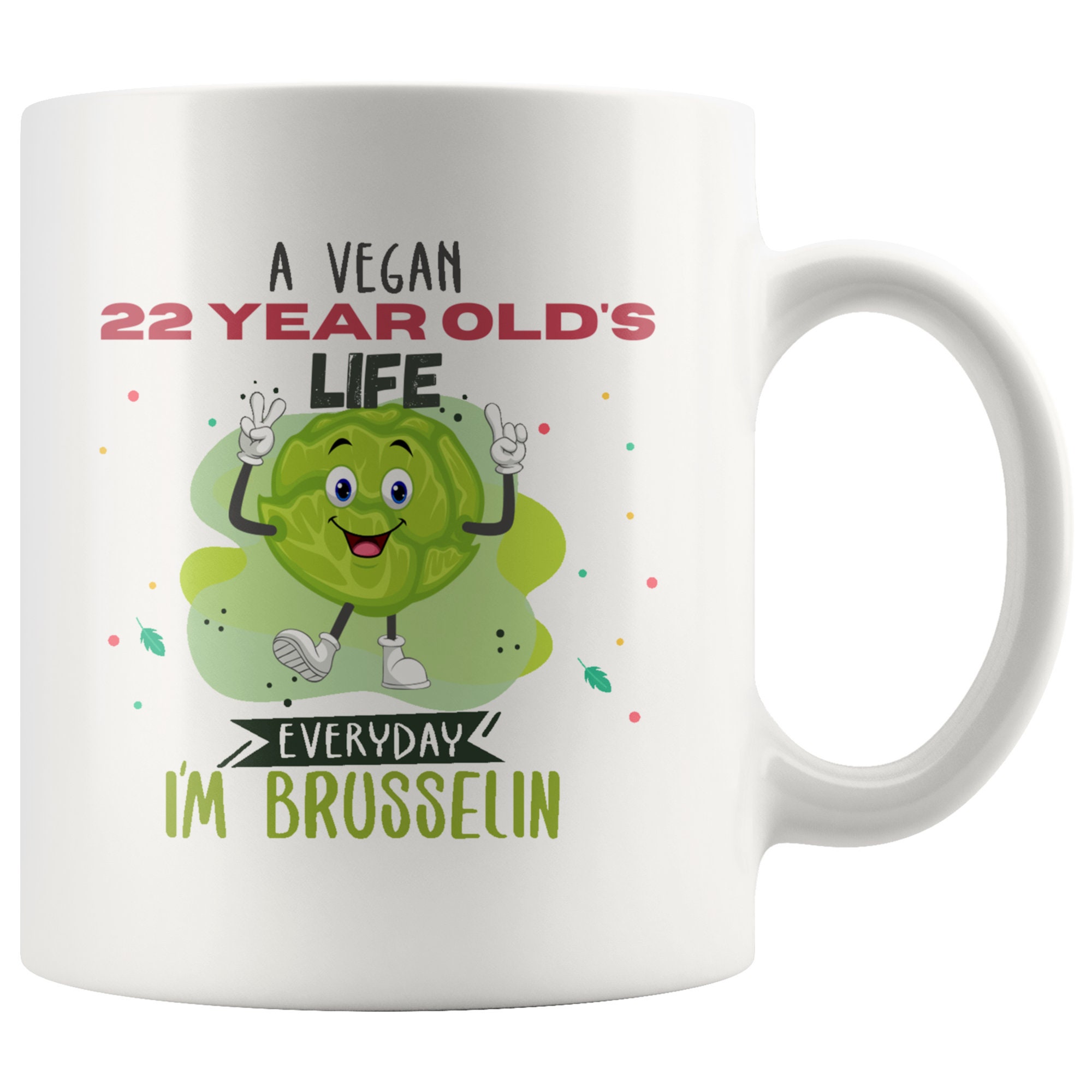A Vegan 22 Year Old's Life Funny 22Nd Birthday Gift 22Nd - Etsy