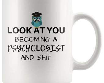 Regalos de graduación de psicología, regalos de graduación de psicología, futuro psicólogo, estudiante de psicología, taza de psicólogo, regalo de psicólogo