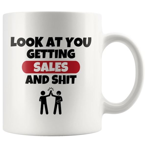 Funny Sales Motivational Gift, Car Sales Gift, Real Estate Coffee Mug, Funny Real Estate First Sale, Sales Gift For Men and Women, Sales Job