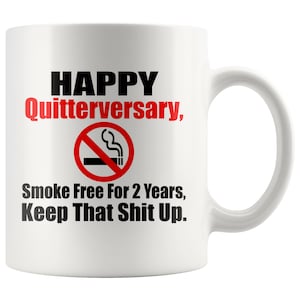 1 year cigarette free 1 Year No Smoking Gift