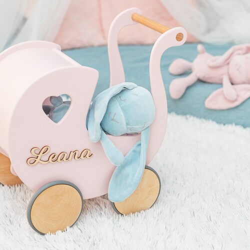 Toddler Walker Wooden Stroller Toy Doll Push Toy Custom Etsy