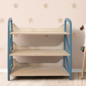 Montessori Toy Storage Shelf: Wooden Kids Organizer, FSC Plywood