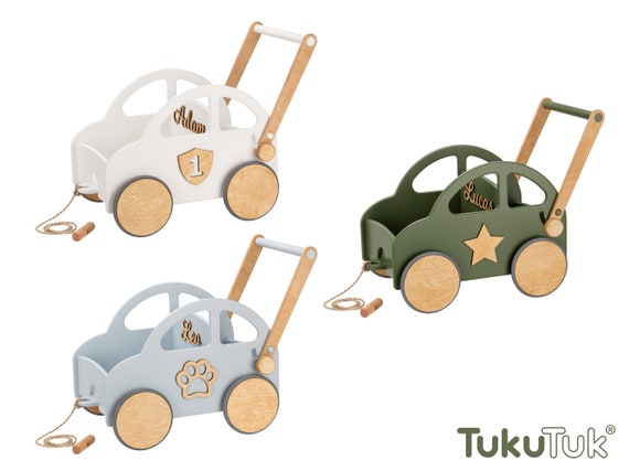  Totority Carrito de bebé Cochecito de bebé Juguetes de empuje  para caminar Carrito de rollo Juguete de empuje Juguetes de educación  temprana Coche de empuje para niños Caminante de bebé Cochecito