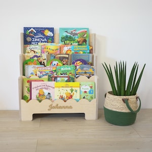 Montessori Bookshelf, Wooden Bookcase, Kids Bookshelf, Montessori Furniture, Nursery Bookshelf, Personalized Bookshelf, Furniture For Kids