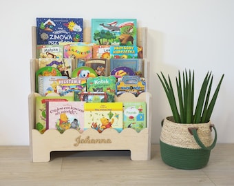 Bibliothèque Montessori, Bibliothèque en bois, Bibliothèque enfants, Meuble Montessori, Bibliothèque bébé, Bibliothèque personnalisée
