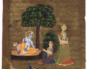 Radha Krishna Painting on Old Stamp Paper Religion Vintage Art - Etsy Canada Radha Krishna Painting on Old Stamp Paper Religion Vintage Art - Etsy Canada