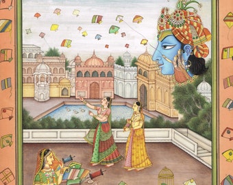 素晴らしいインド美術 【高級額装した印度絵画】 25000円で購入 2025年最新】インド絵画の人気アイテム - メルカリ