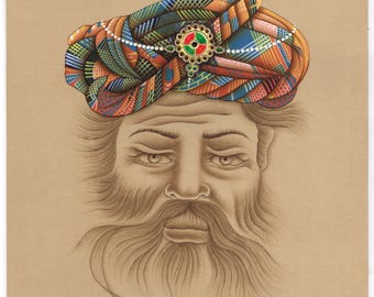 絵画  インド  古物 現在、この商品の在庫はありません - Etsy