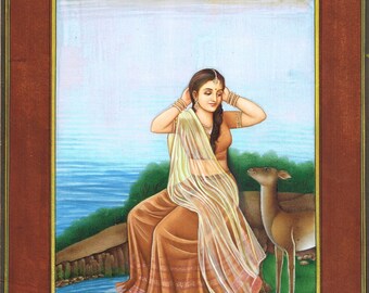 素晴らしいインド美術 【高級額装した印度絵画】 25000円で購入 il_340x270.6259823102_n78a.jpg
