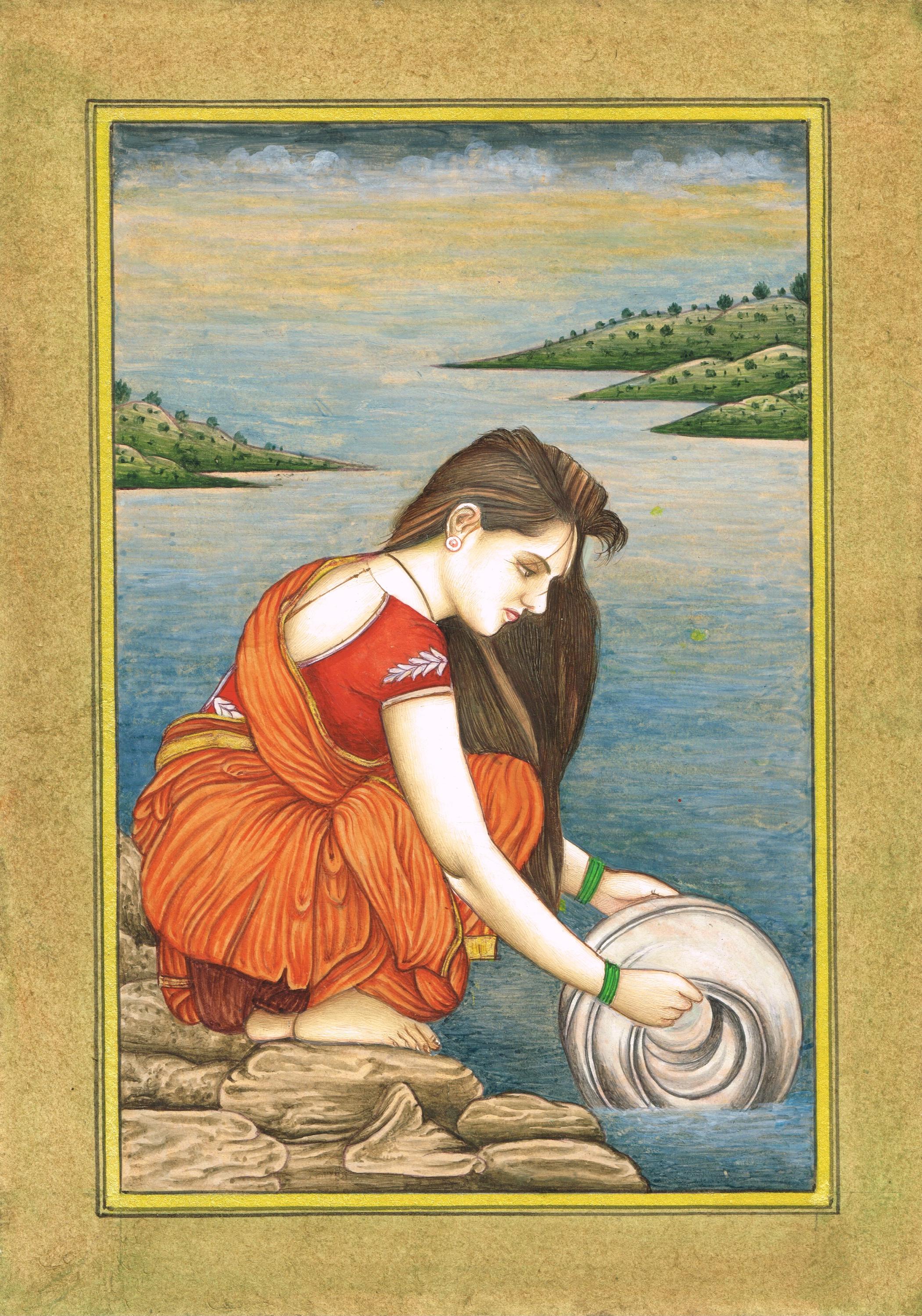 アンティークIndian miniatureインド ミニチュア絵画 女性 il_fullxfull.6521020314_na9v.jpg