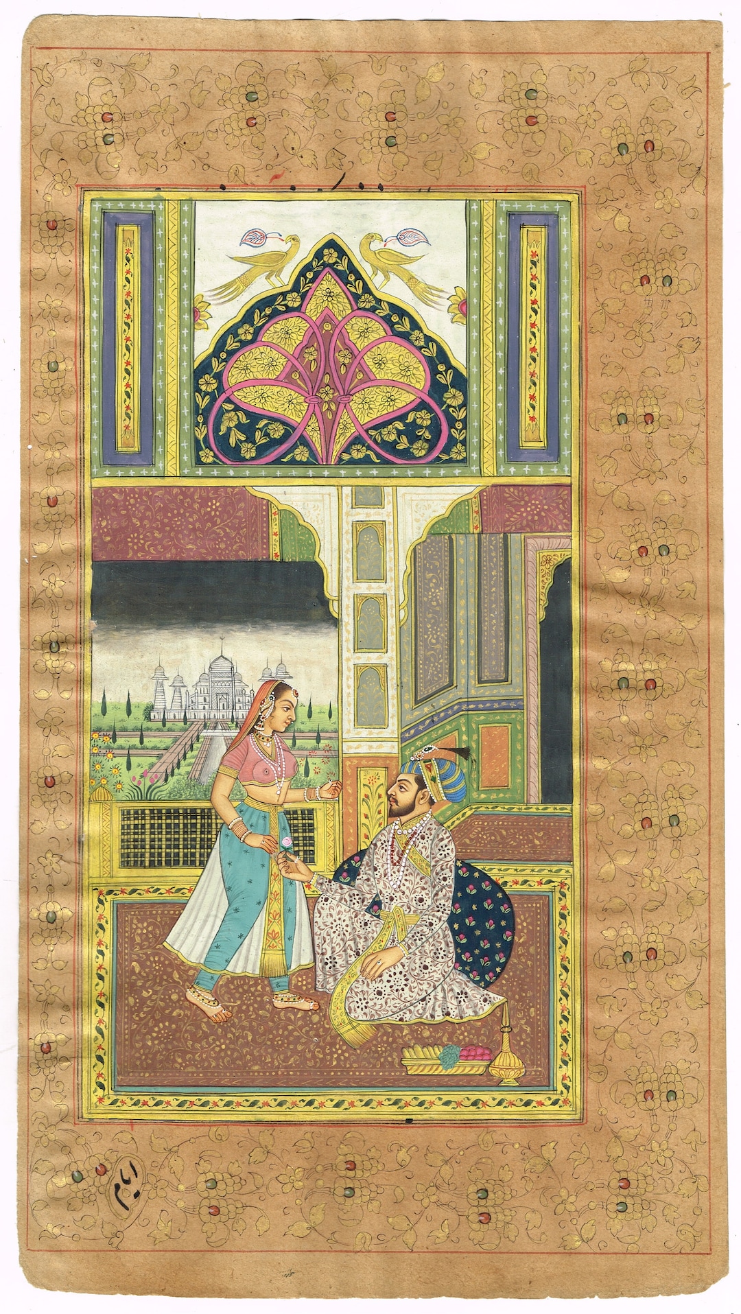 ペルシャ細密画、またはインド・ムガル様式を思わせる美しい人物画 il_1080xN.4954277086_s9kj.jpg