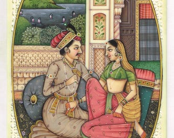 絵画  インド  古物 現在、この商品の在庫はありません - Etsy