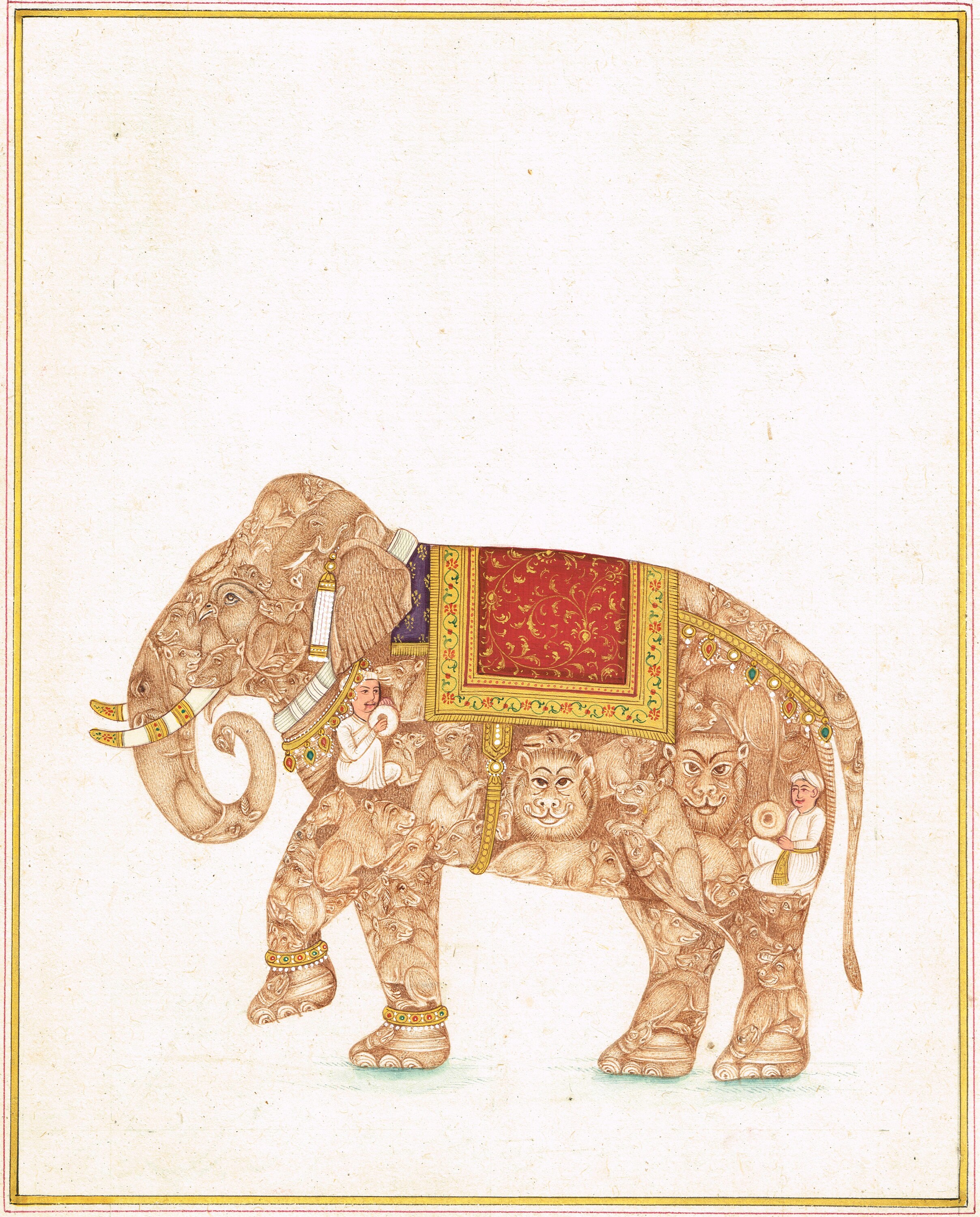 絵画  ｜手描き｜油絵 ｜オリジナル ｜象 ｜ELEPHANT オリジナルのハンドメイド象の油絵 - モダン印象派のマルチ