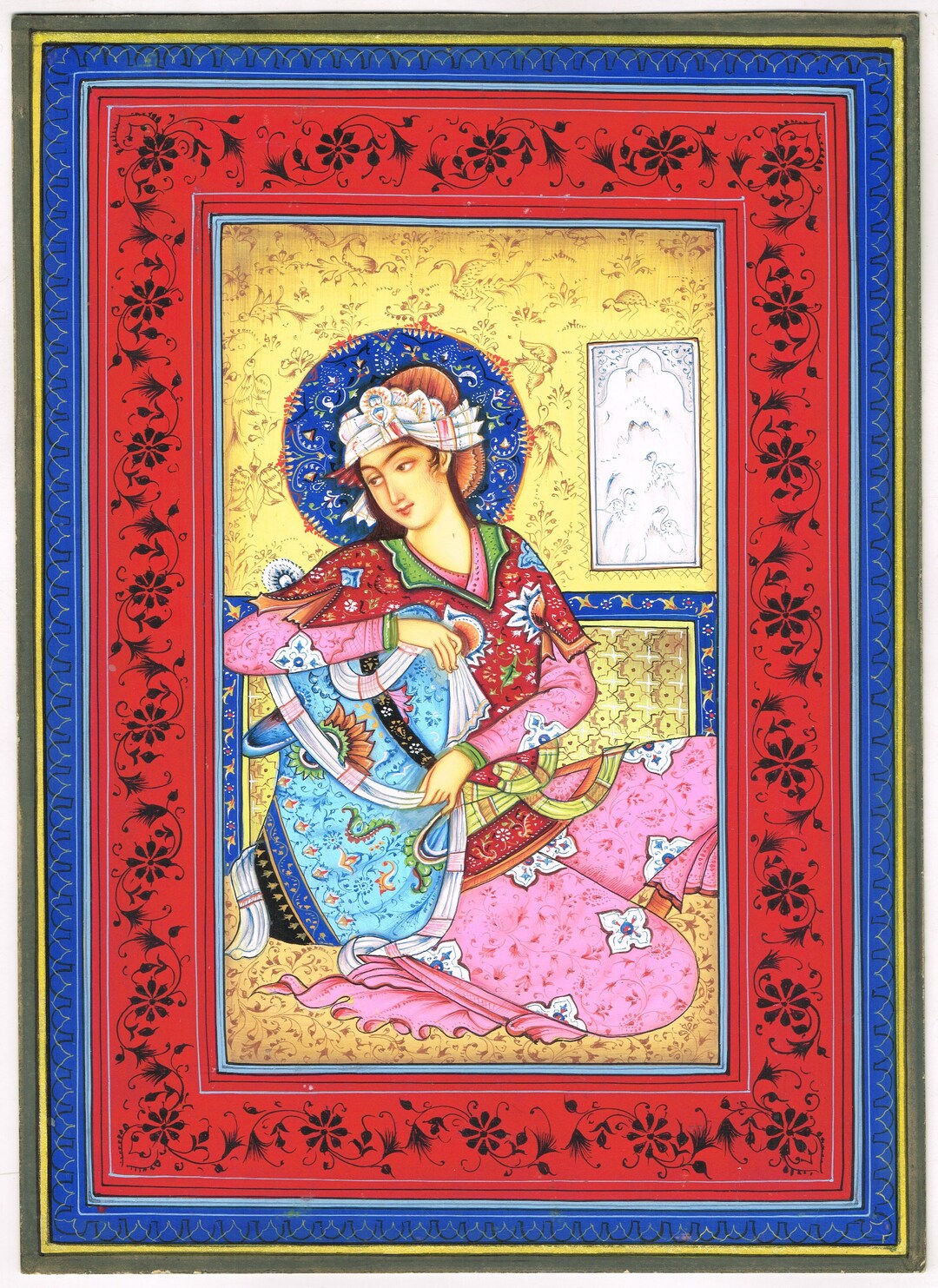Persian Woman Painting Of Beautiful Persian Woman Fine Art On Paper persian-woman-painting-of-beautiful-persian-woman-fine-art-on-paper
