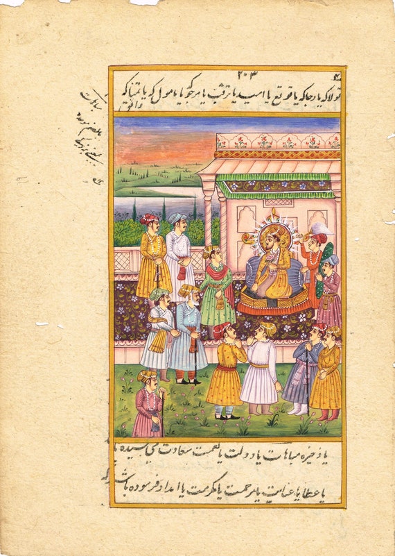 インド宮廷絵画 INDIAN COURT MINIATURE PAINTING インド宮廷絵画 INDIAN COURT MINIATURE PAINTING