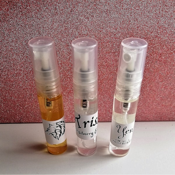 The Witcher inspired trio set - Choose your set: Yen, Geralt, Ciri, Triss, Jaskier - 5ml glass edt