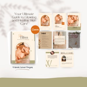 Skincare eBook, Skincare Canva Template, Healthy Skin Guide, PLR Skincare, Beauty Lead Magnet, Skincare Guide, Beauty PLR, MRR Guide