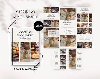 Modello di libro di ricette: ebook Canva modificabile