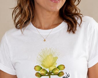 Pequi T-Shirt, Brazilian Botanical Unisex Shirt, Cerrado Flower Tee, Brasilidades Shirt, Nature Lover Gift