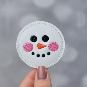 Snowman Feltie Embroidery Design