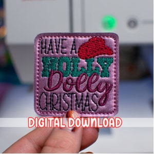 Dolly Christmas Feltie Embroidery Design
