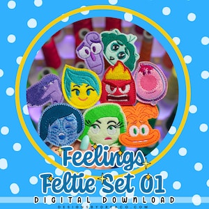 Feelings Feltie Embroidery Design Collection